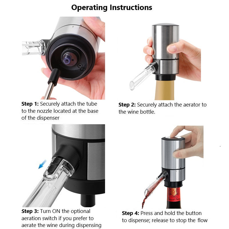 Electric Wine Aerator - Battery Operated