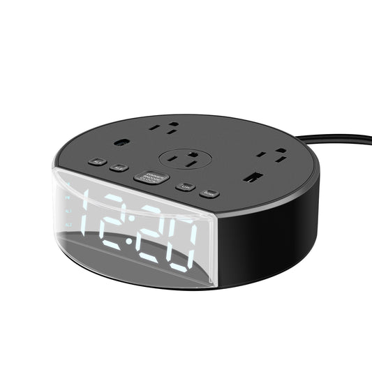 Alarm Clock with USB Charger and Outlets